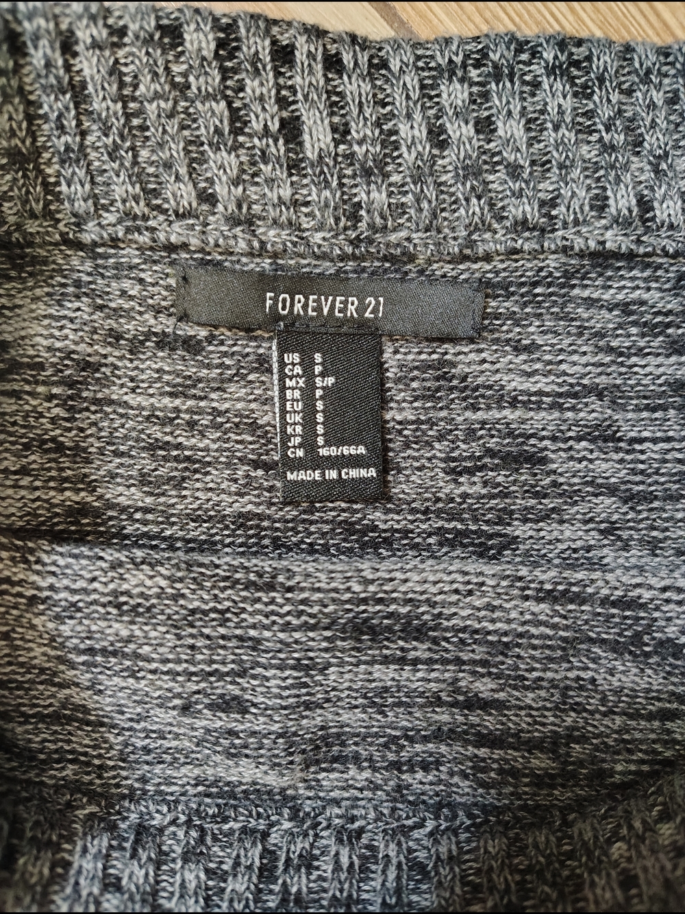 Forever 21 Gray Marled Knit Mini Skirt - Picture 2 of 6